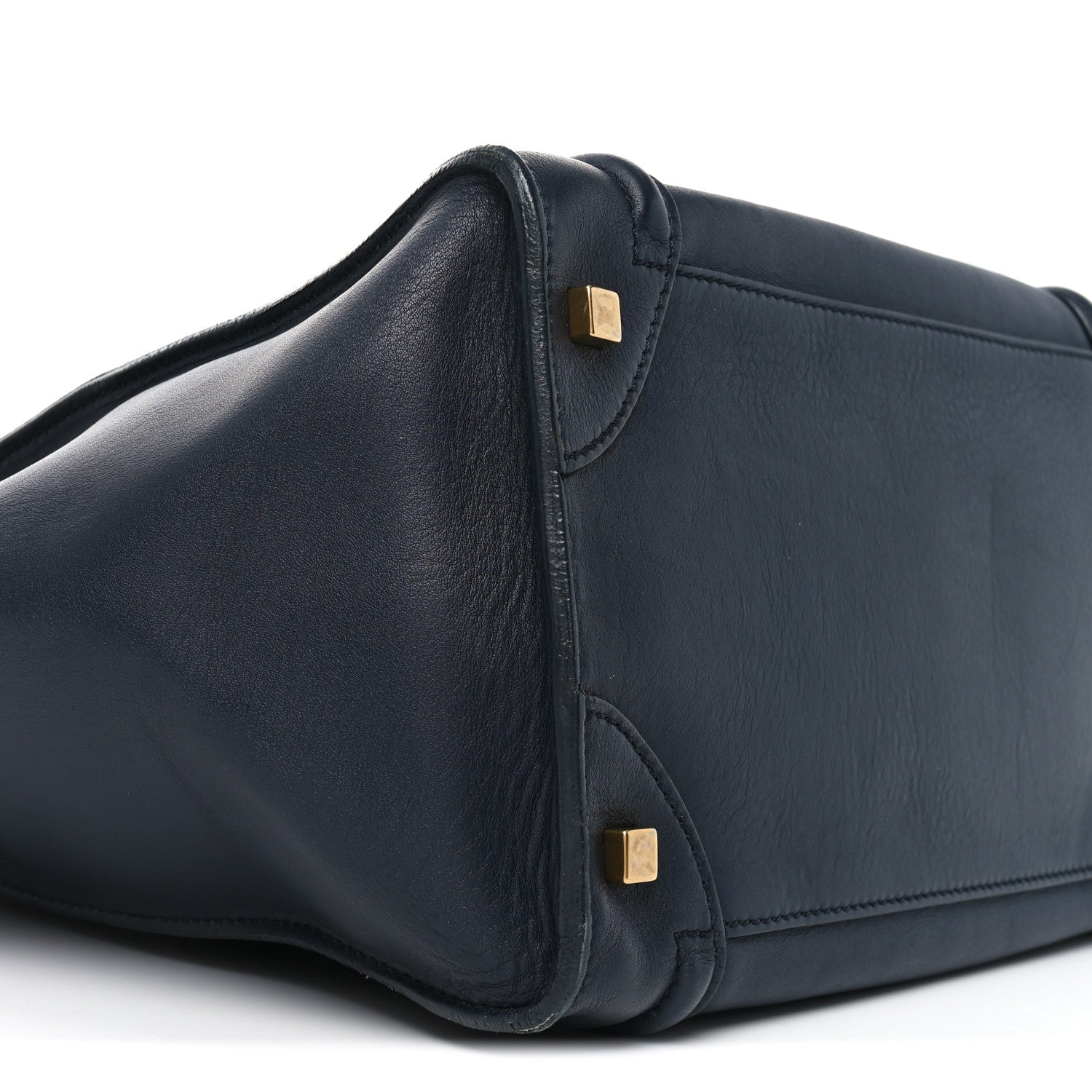 Celine Smooth Calfskin Mini Luggage Navy Blue 8 of 9