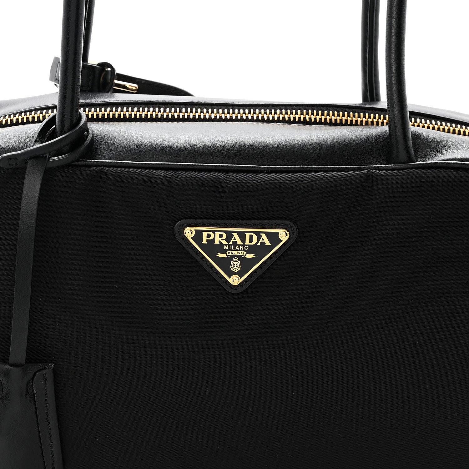 Prada Tessuto Vitello Bauletto Black 8 of 10