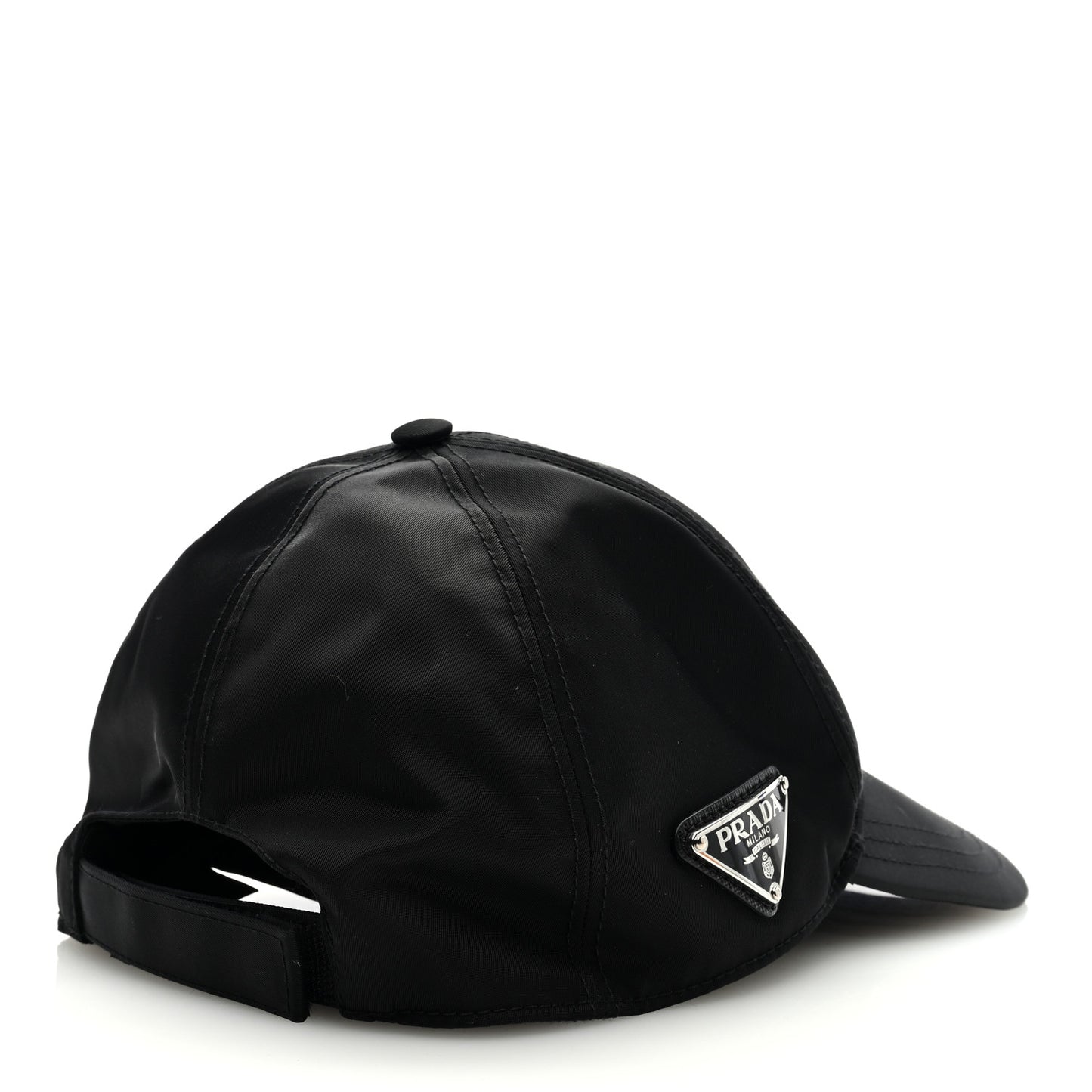 Tessuto Nylon Logo Baseball Cap M Black
