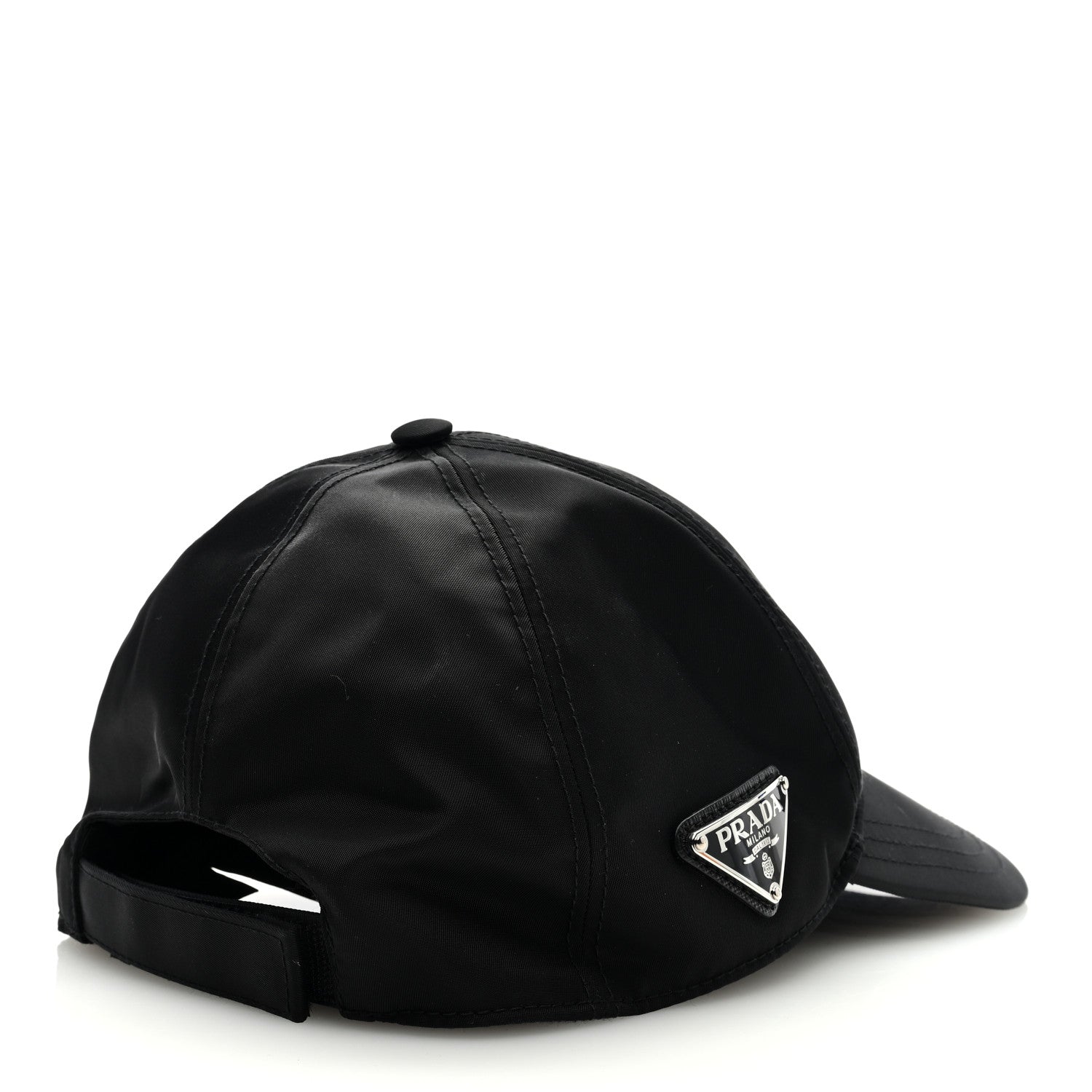 Prada Tessuto Nylon Logo Baseball Cap M Black 3 of 7