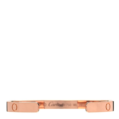 Cartier 18K Pink Gold LOVE Cuff Bracelet 17 3 of 5