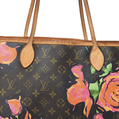 Louis Vuitton Monogram Roses Neverfull MM 12 of 12