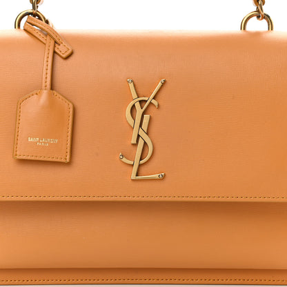 Saint Laurent Calfskin Medium Monogram Sunset Cheddar 8 of 19