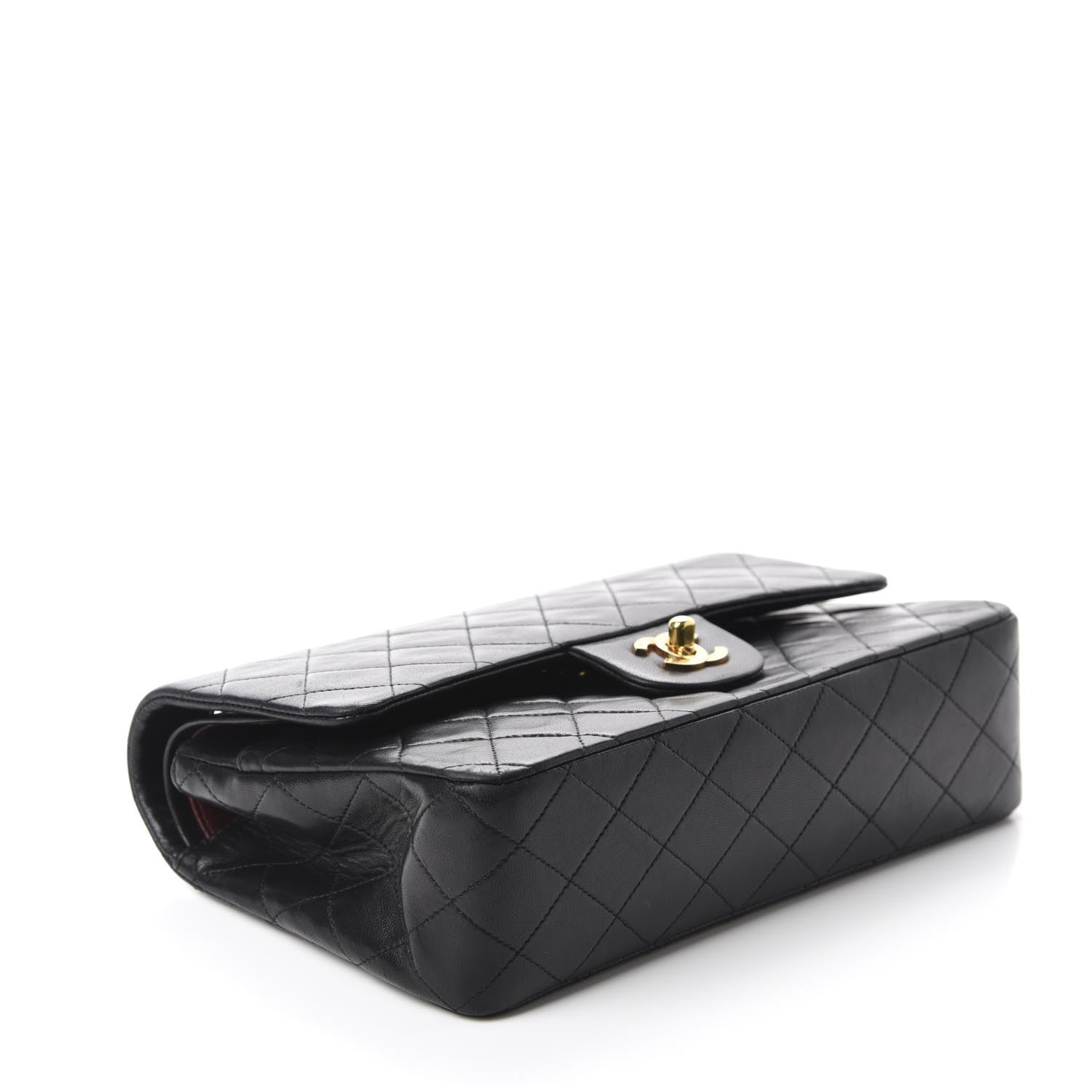 Chanel Lambskin Quilted Medium Double Flap Black 4 of 15