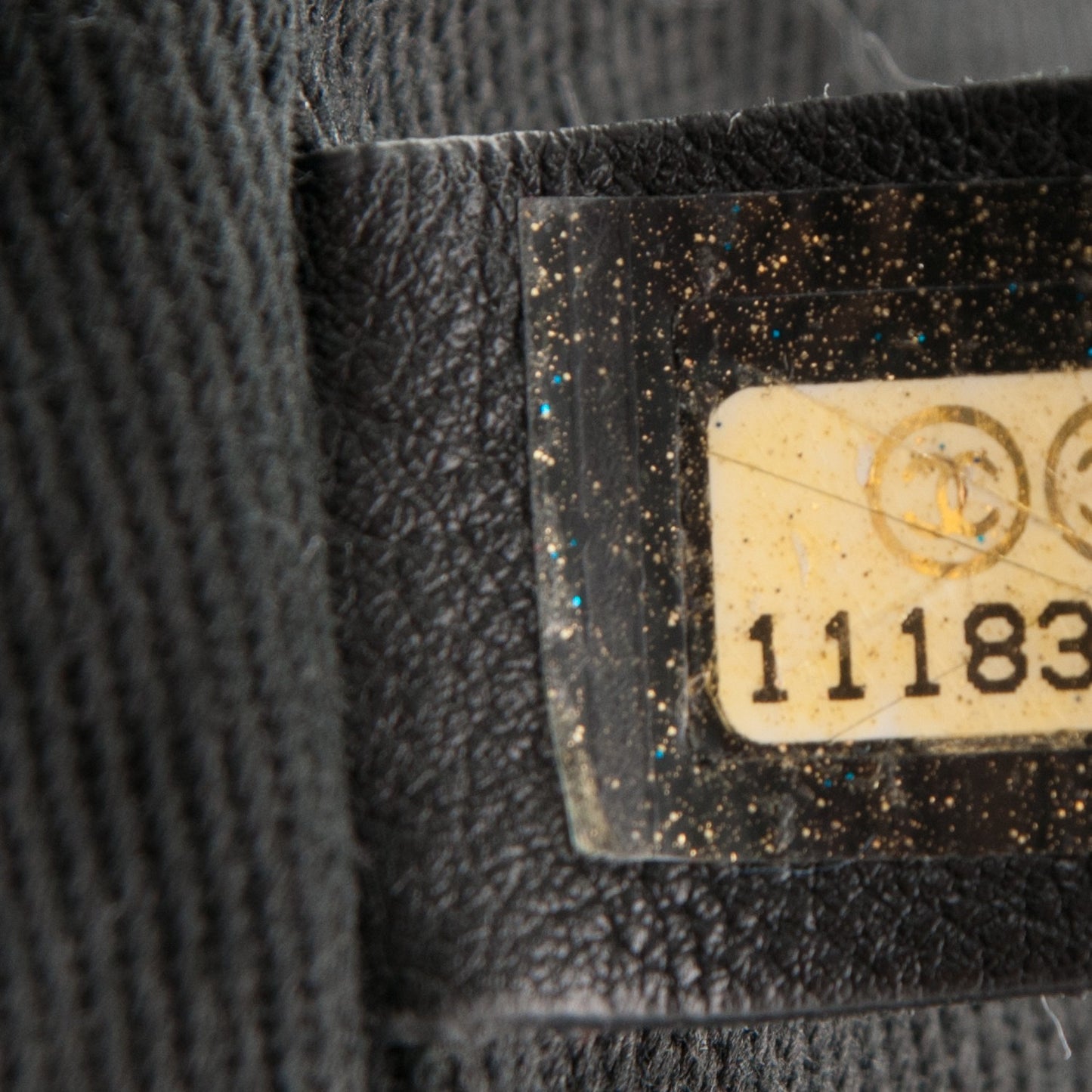 Calfskin Diamond Stitch Accordion Flap Black