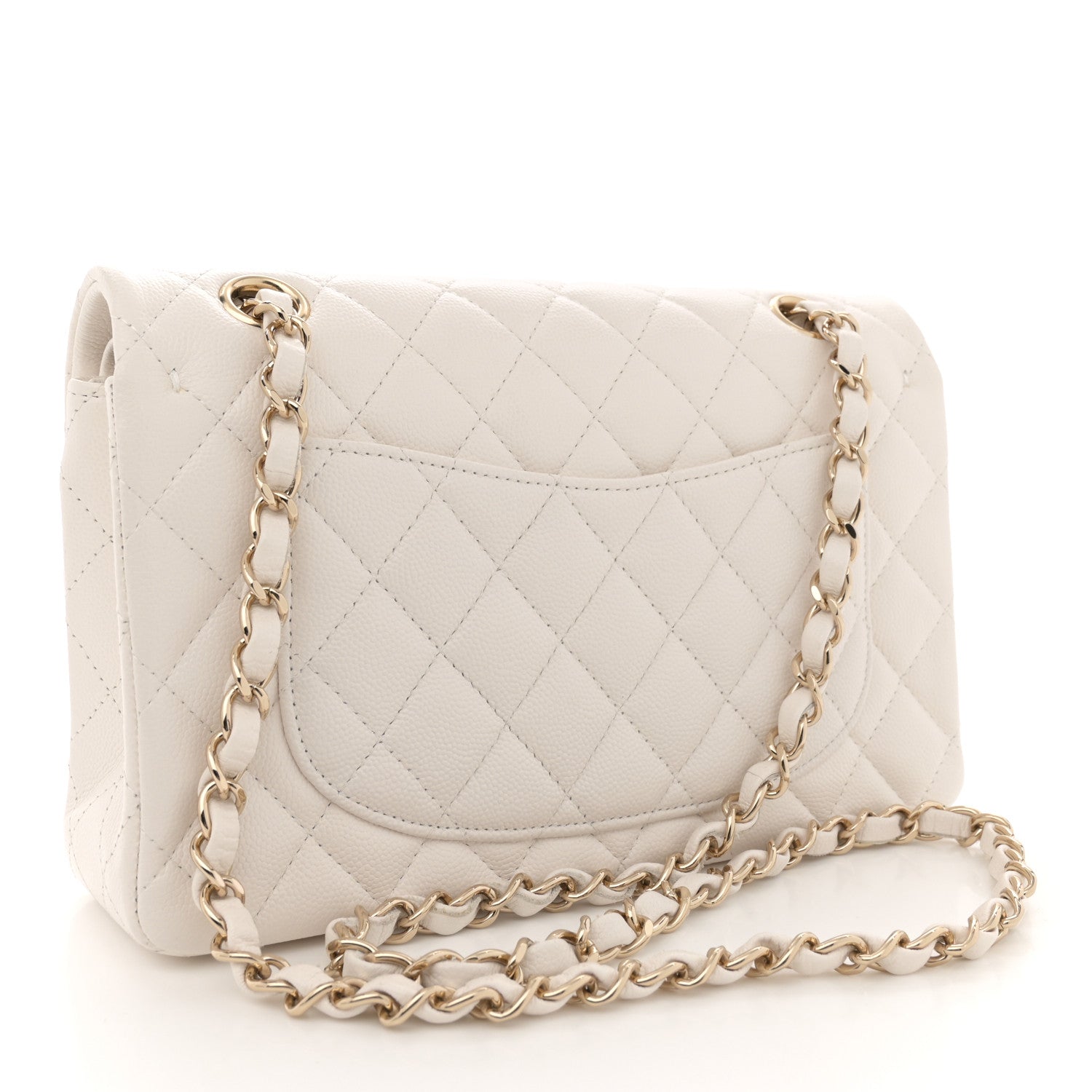 Chanel Caviar Quilted Small Double Flap White 3 of 11
