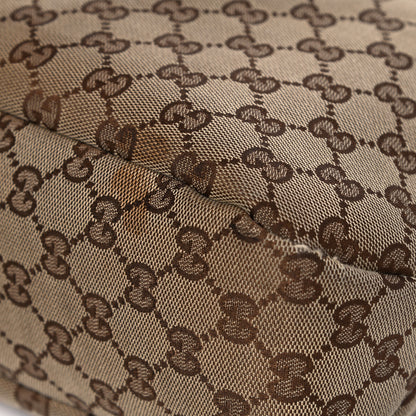 Gucci Monogram Medium Horsebit Chain Hobo Dark Brown 8 of 9