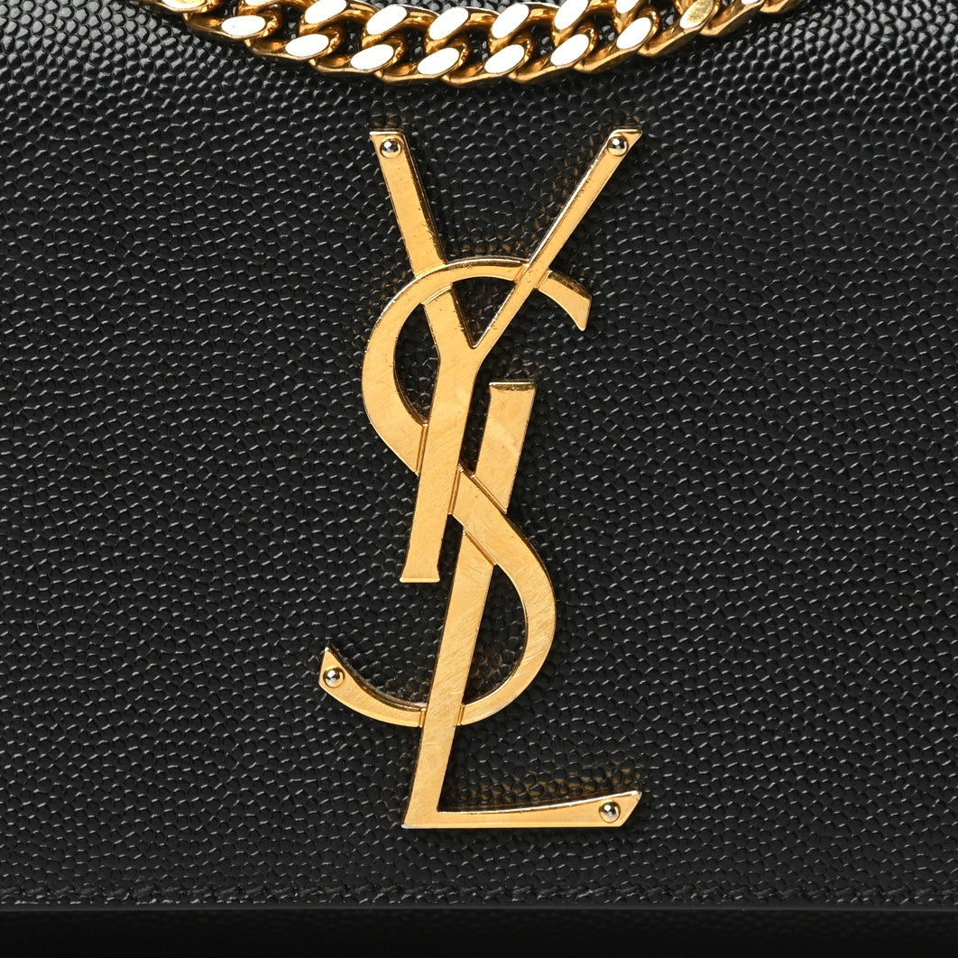 Grain De Poudre Small Monogram Kate Satchel Black
