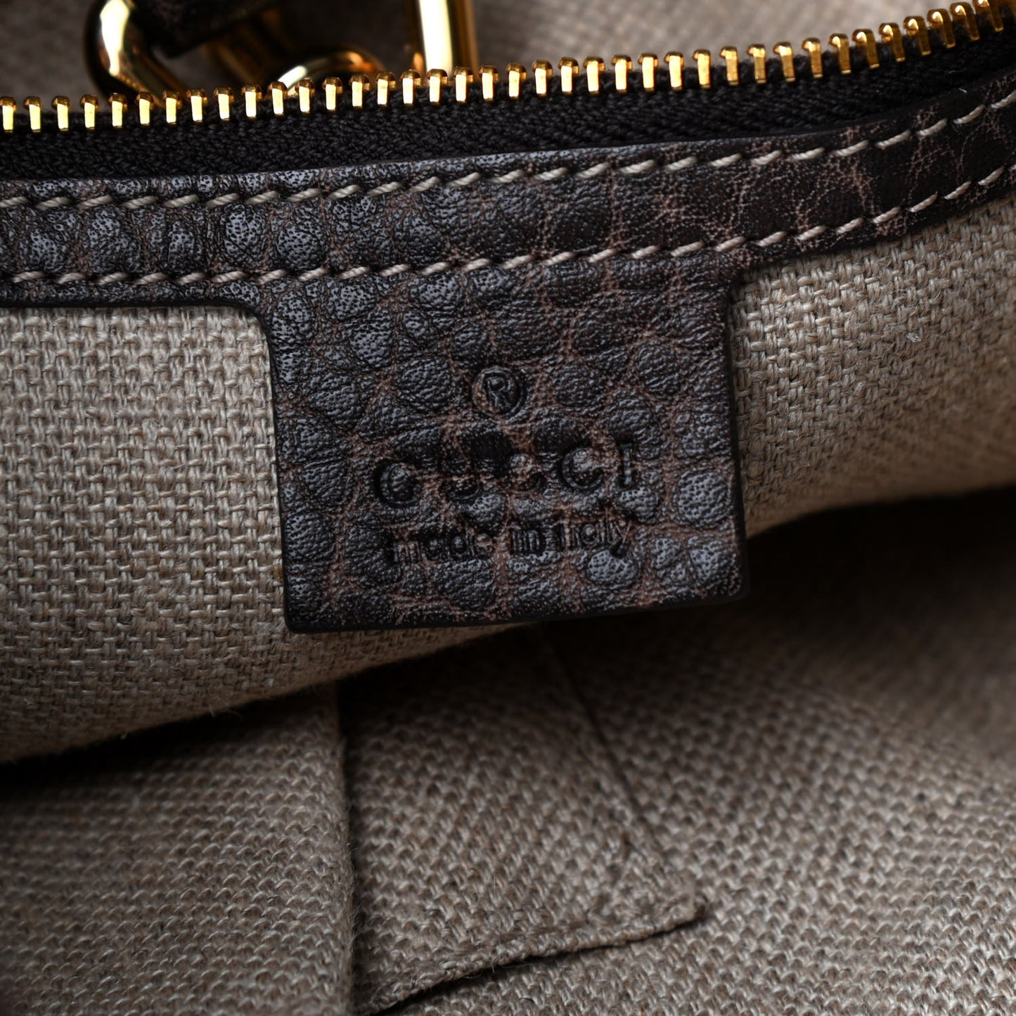 Calfskin Large New Jackie Shoulder Bag Dark Brown