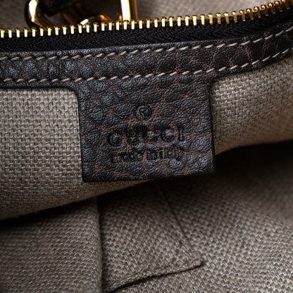 Gucci Calfskin Large New Jackie Shoulder Bag Dark Brown 6 of 9