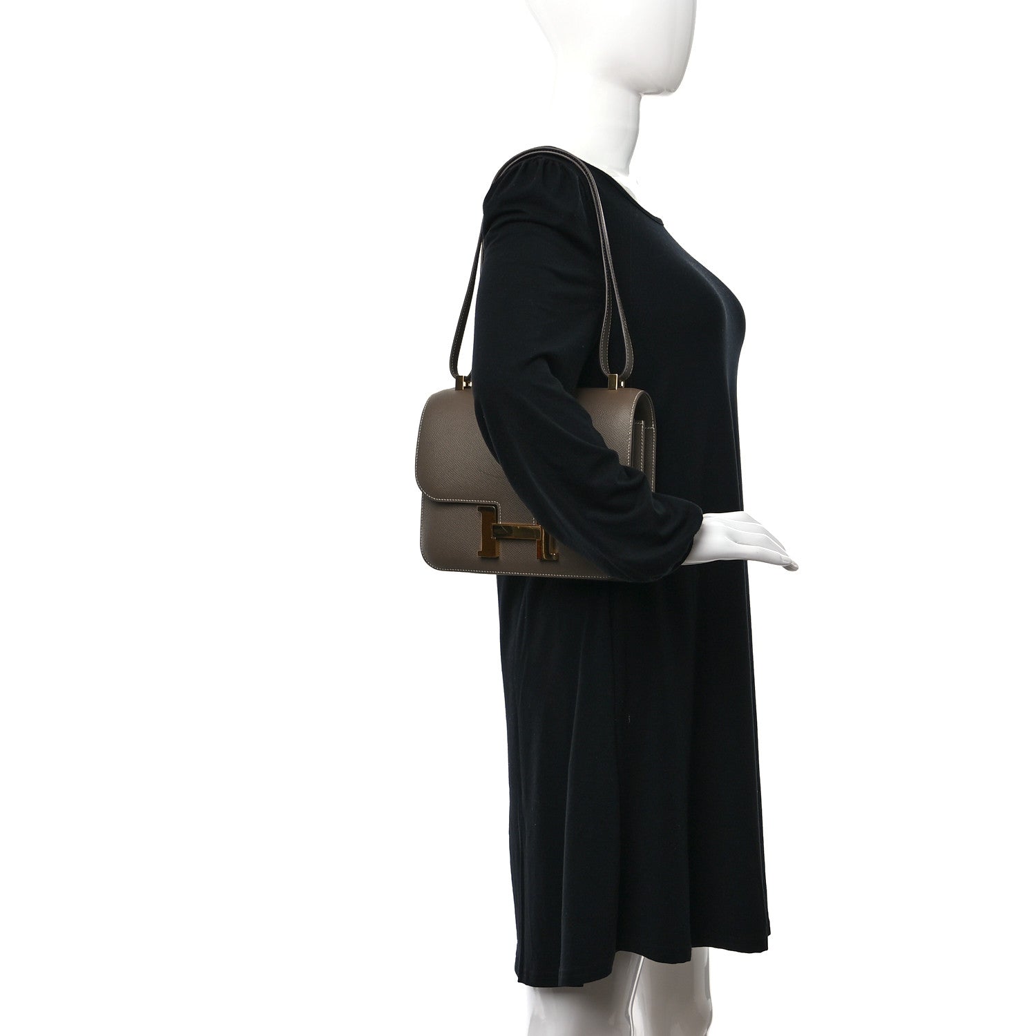 Hermes Epsom Horseshoe Constance 24 Etoupe 2 of 8