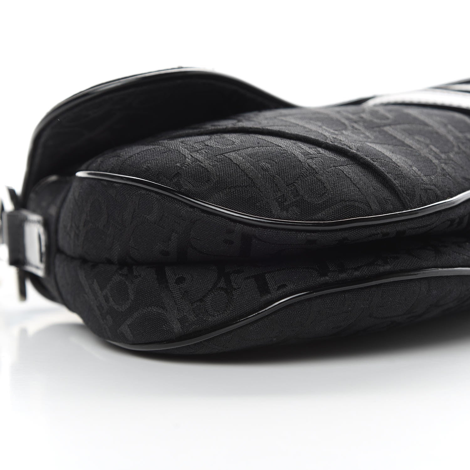 Christian Dior Monogram Saddle Bag Black 9 of 11