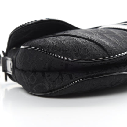 Christian Dior Monogram Saddle Bag Black 9 of 11