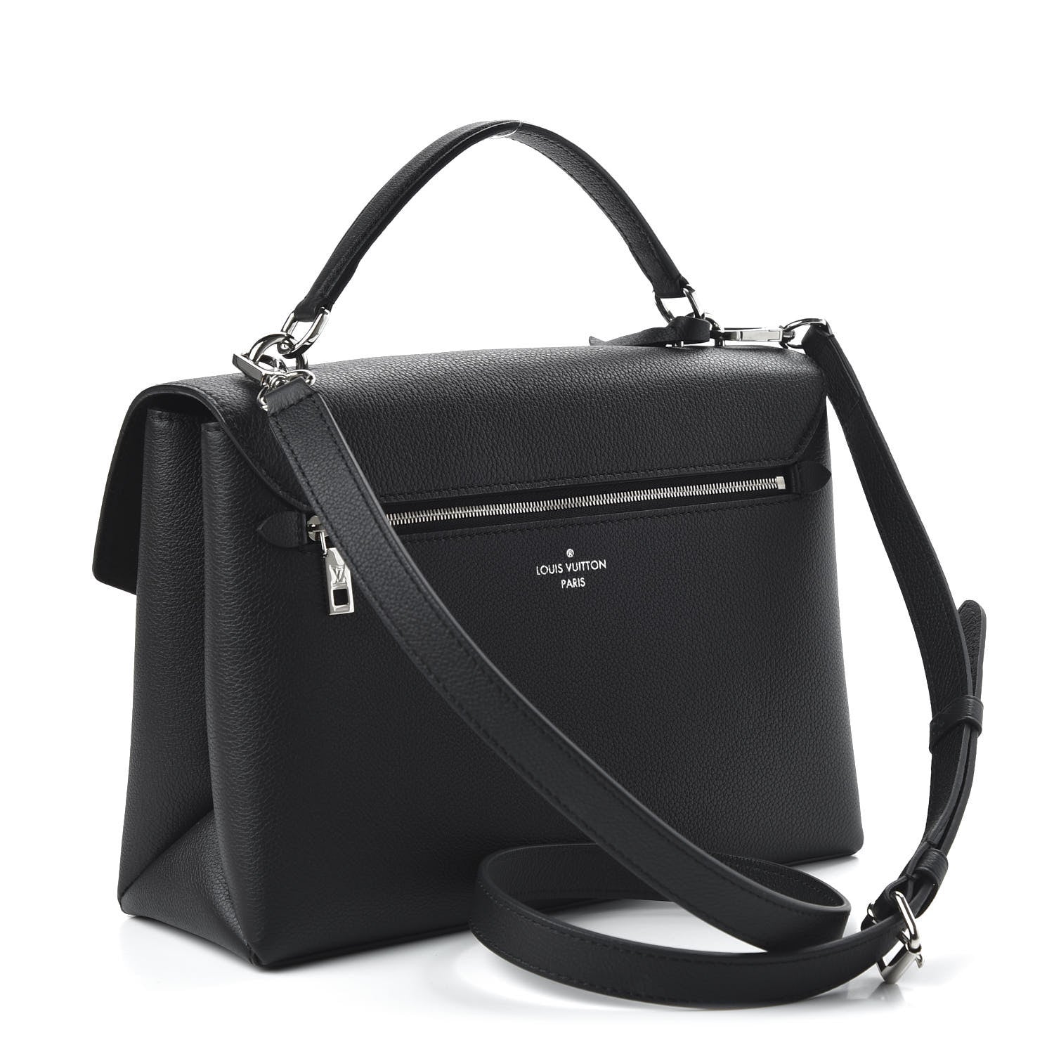 Louis Vuitton Soft Calfskin My Lockme Top Handle Vanille Black 3 of 10