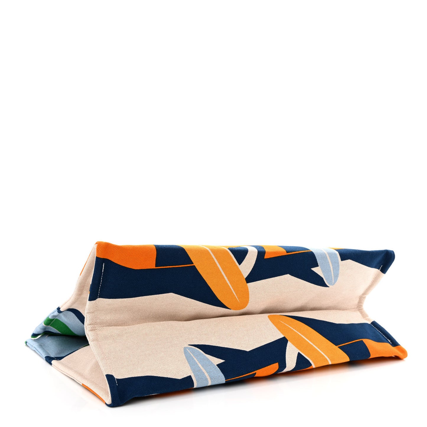 Canvas Apres la Vague Beach Bag Orange Bleu
