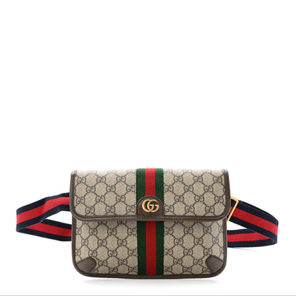 Gucci GG Supreme Monogram Web Small Ophidia Belt Bag Brown 1 of 11