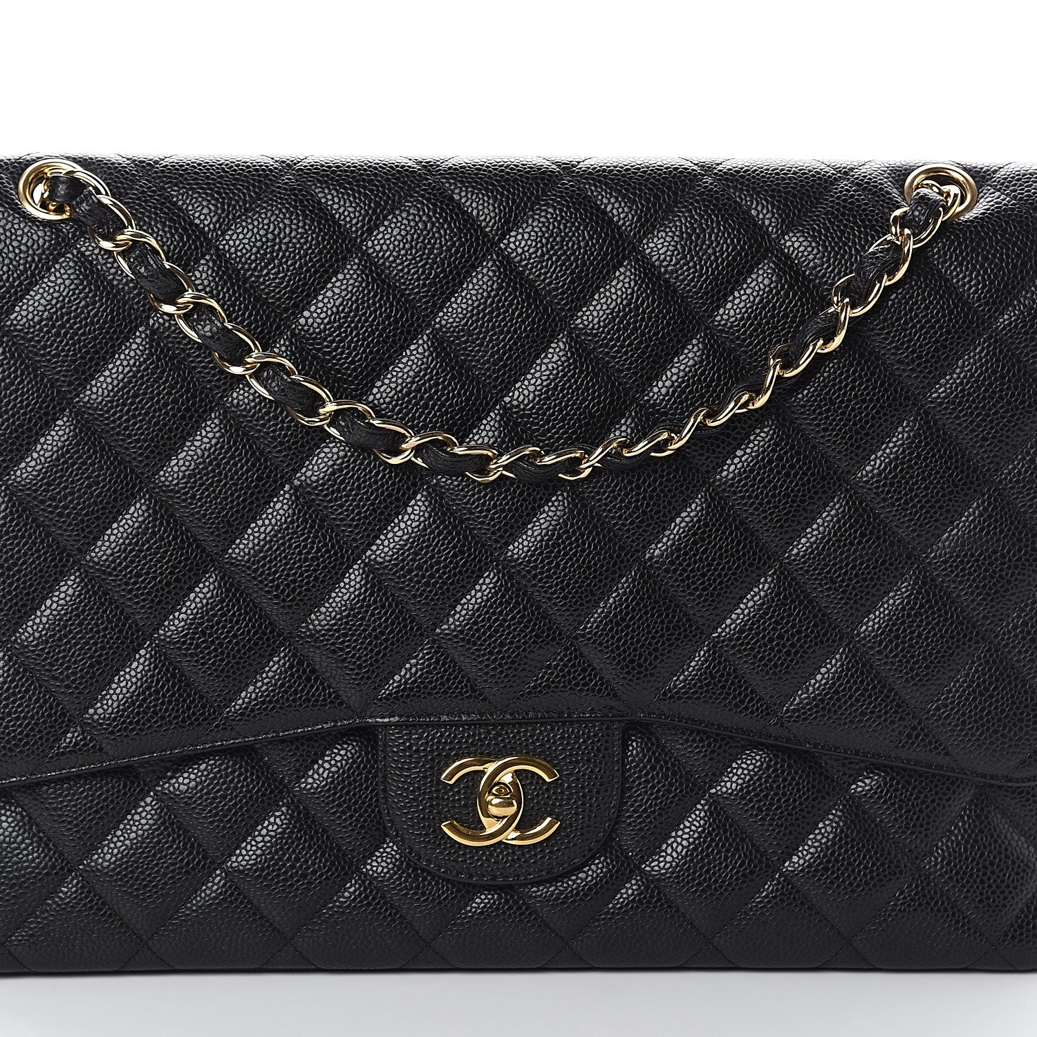 Chanel Caviar Quilted Maxi Single Flap Black 7 of 9