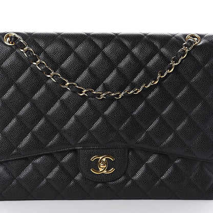 Chanel Caviar Quilted Maxi Single Flap Black 7 of 9