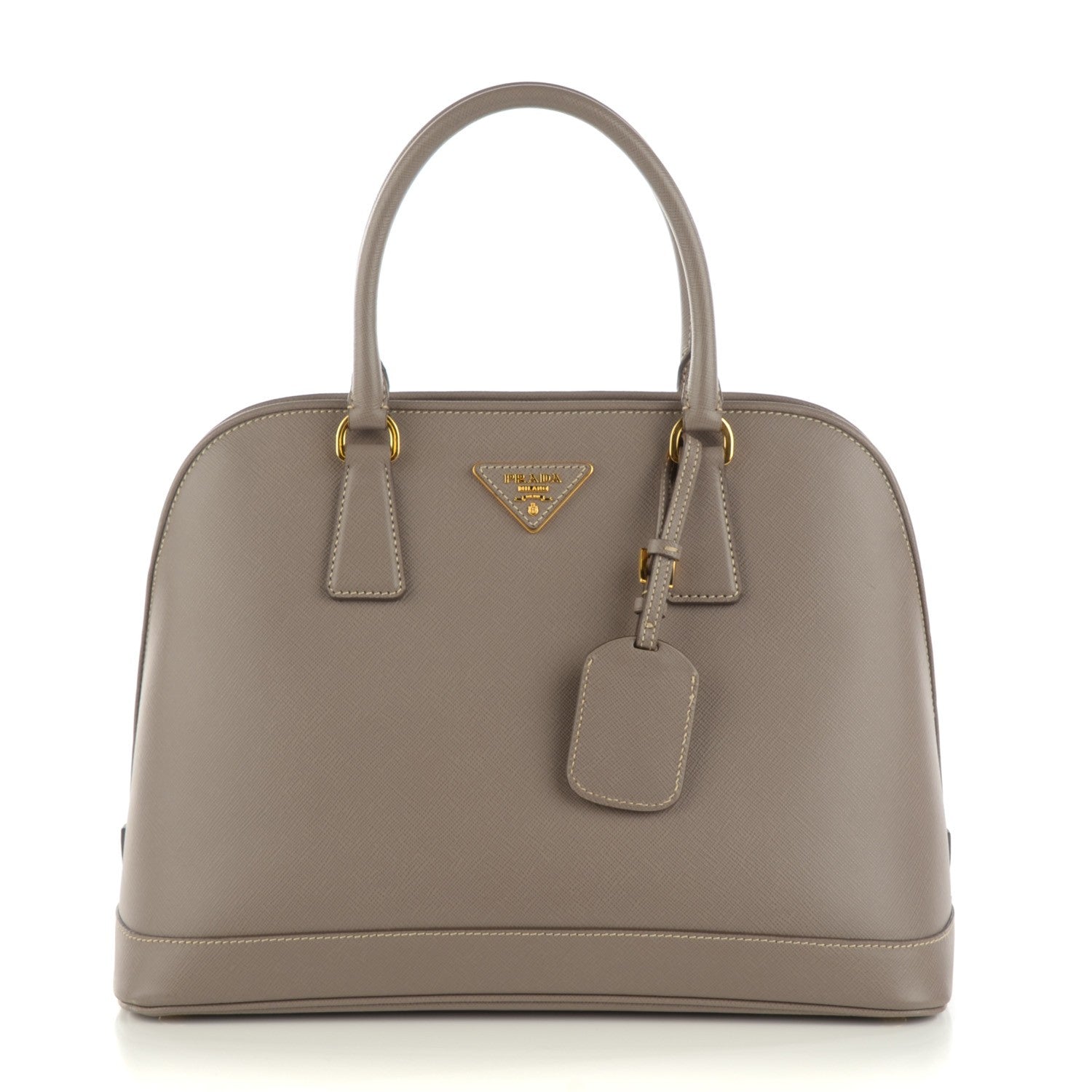 Prada Saffiano Lux Medium Open Promenade Tote Argilla 1 of 8