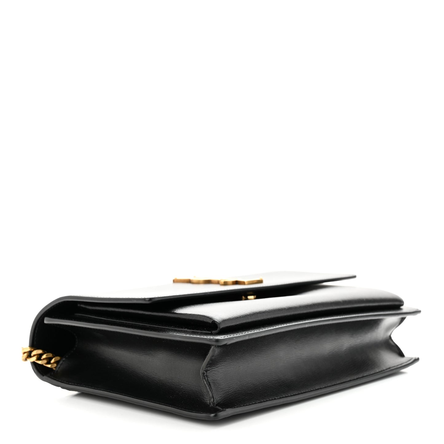 Smooth Calfskin Medium Monogram Sunset Satchel Black