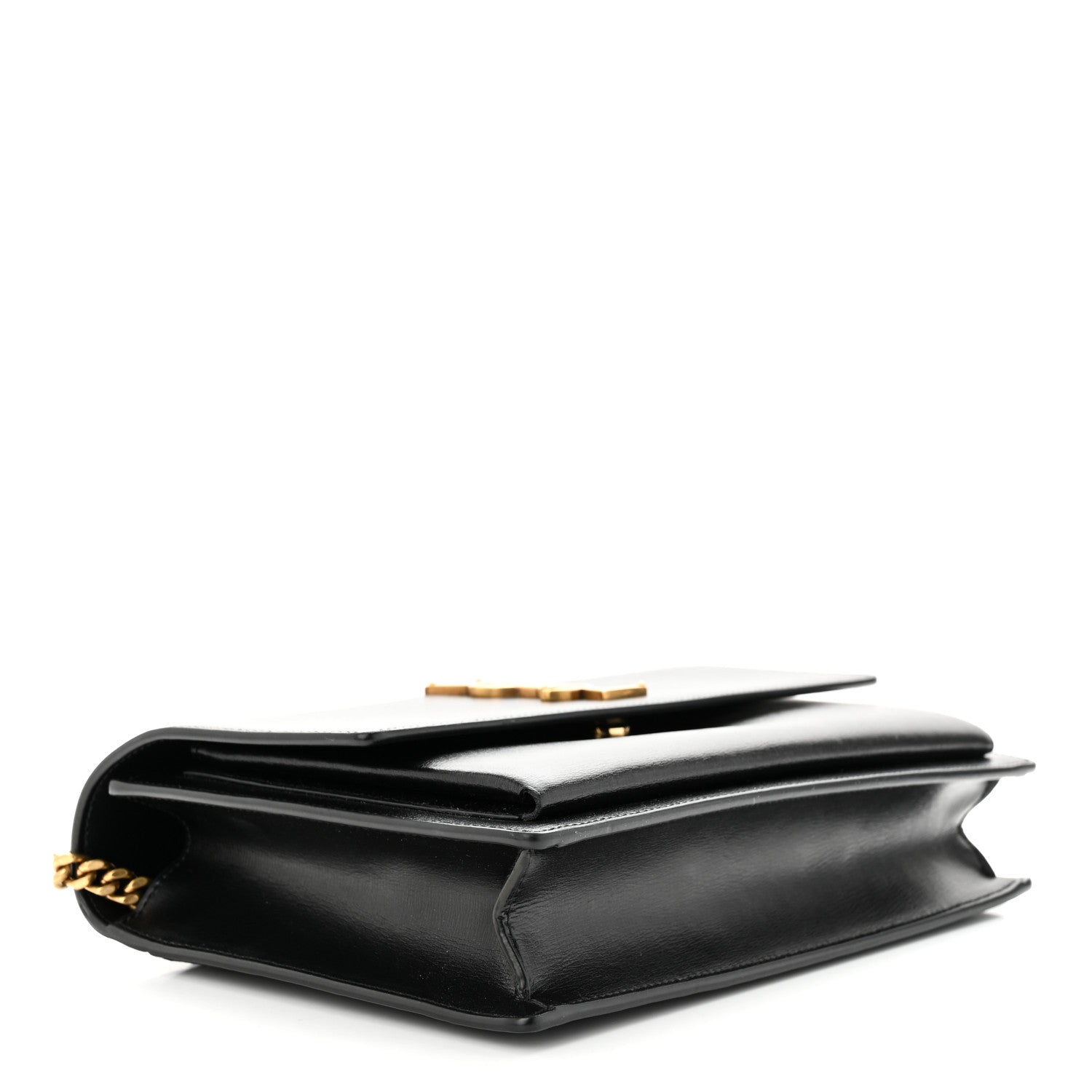 Saint Laurent Smooth Calfskin Medium Monogram Sunset Satchel Black 4 of 10