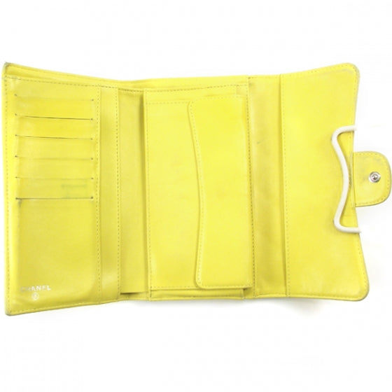Chanel Lambskin Timeless Classic Wallet Lemon 6 of 8