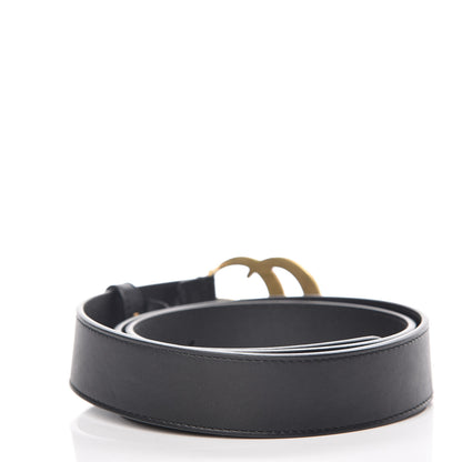 Gucci Calfskin Double G 30mm Belt 90 36 Black 3 of 6