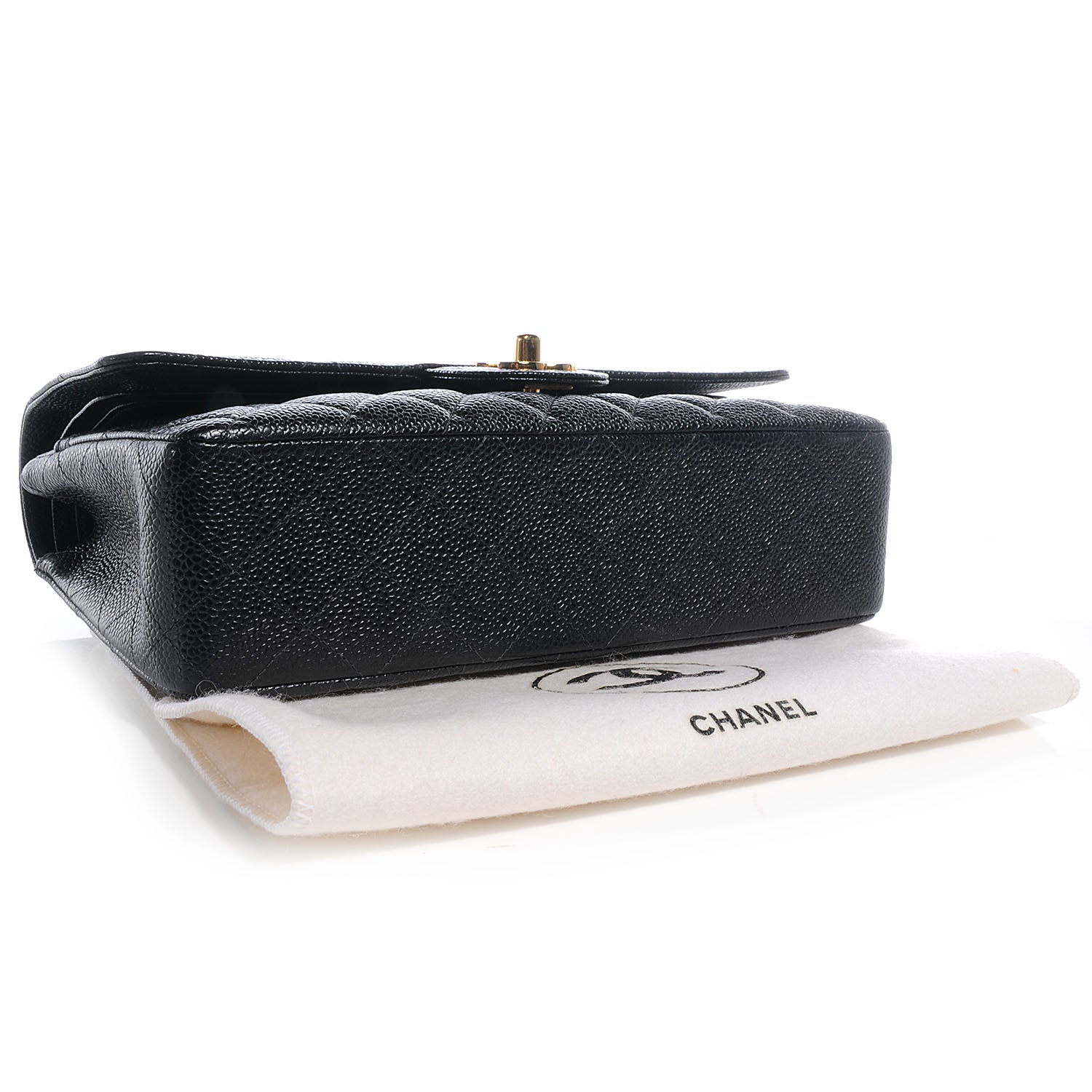Chanel Caviar Quilted Medium Double Flap Black 4 of 8