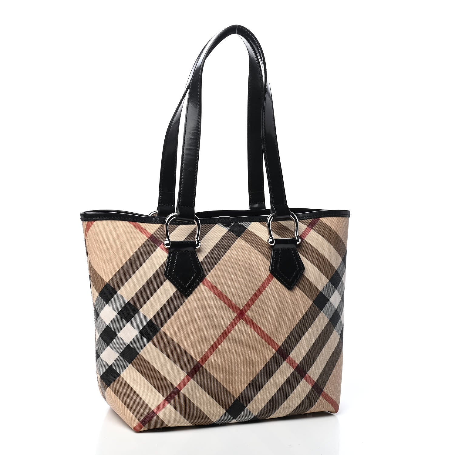 Burberry Nova Check Shopper Tote Black 2 of 8