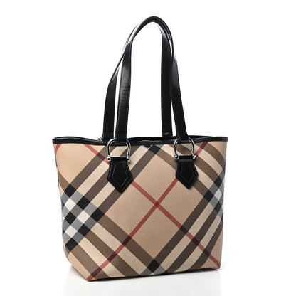 Burberry Nova Check Shopper Tote Black 2 of 8