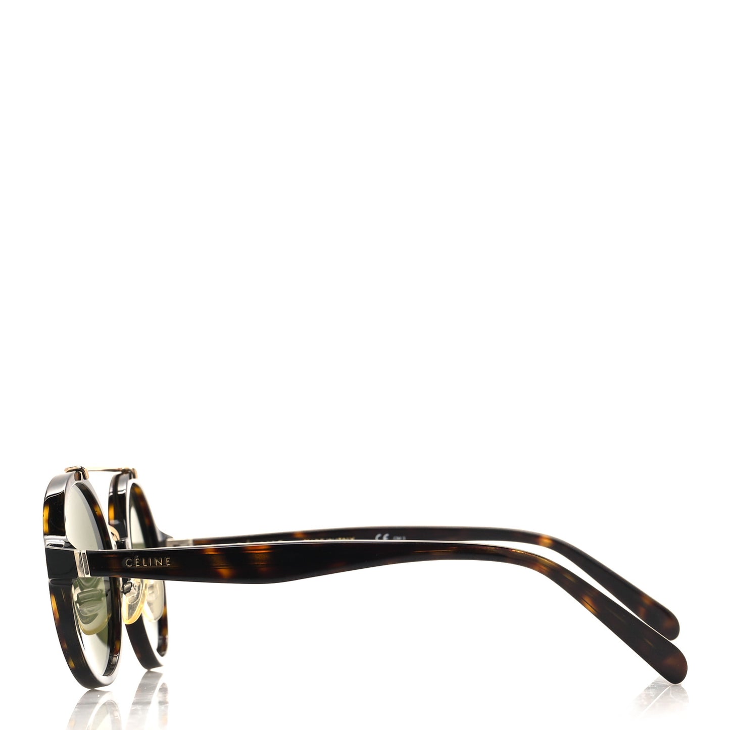 Acetate Round Sunglasses CL 41442/F/S Tortoise
