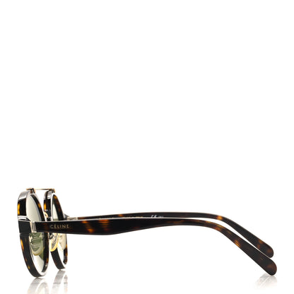 Celine Acetate Round Sunglasses CL 41442/F/S Tortoise 3 of 7