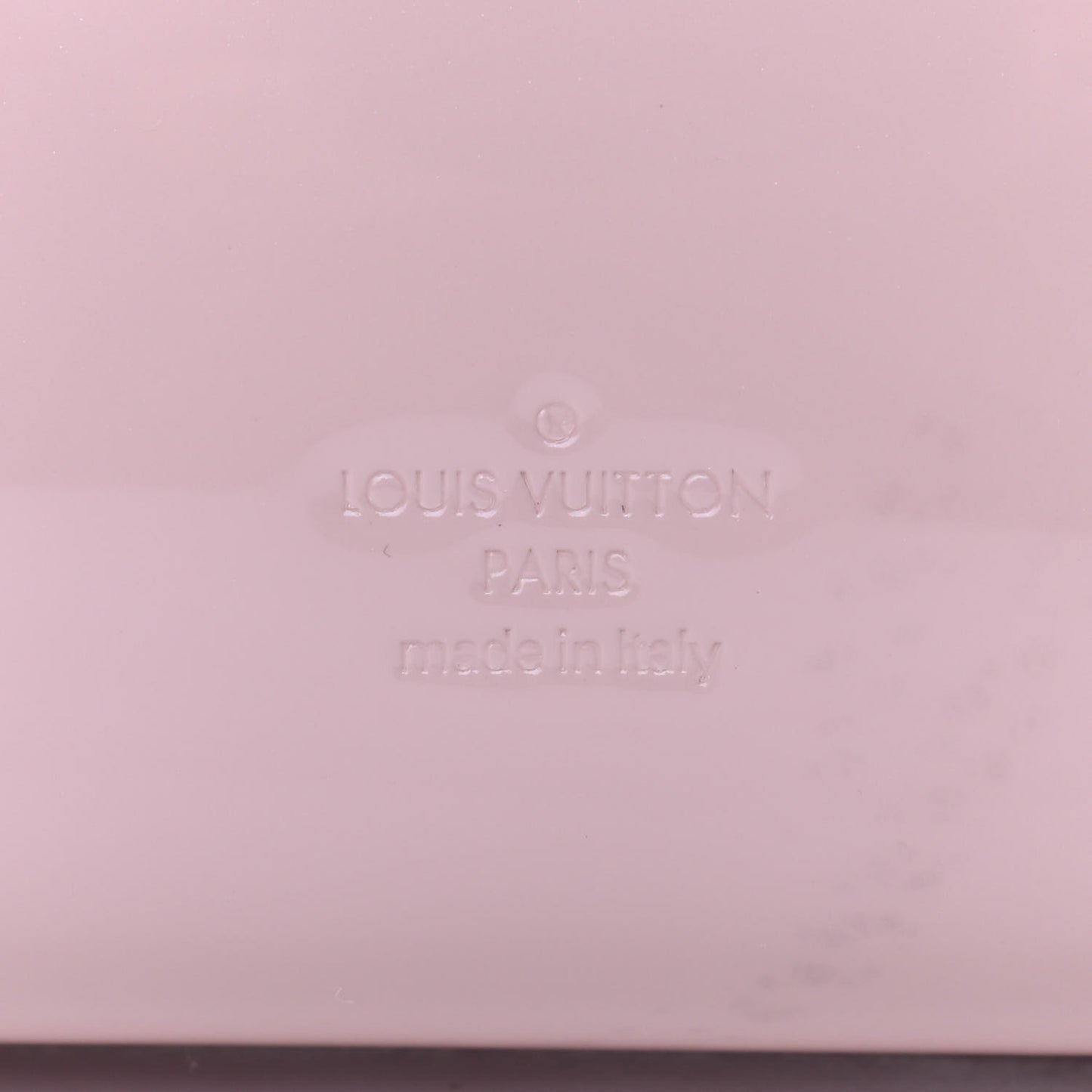 Patent Calfskin Monogram Cherrywood PM Rose Ballerine