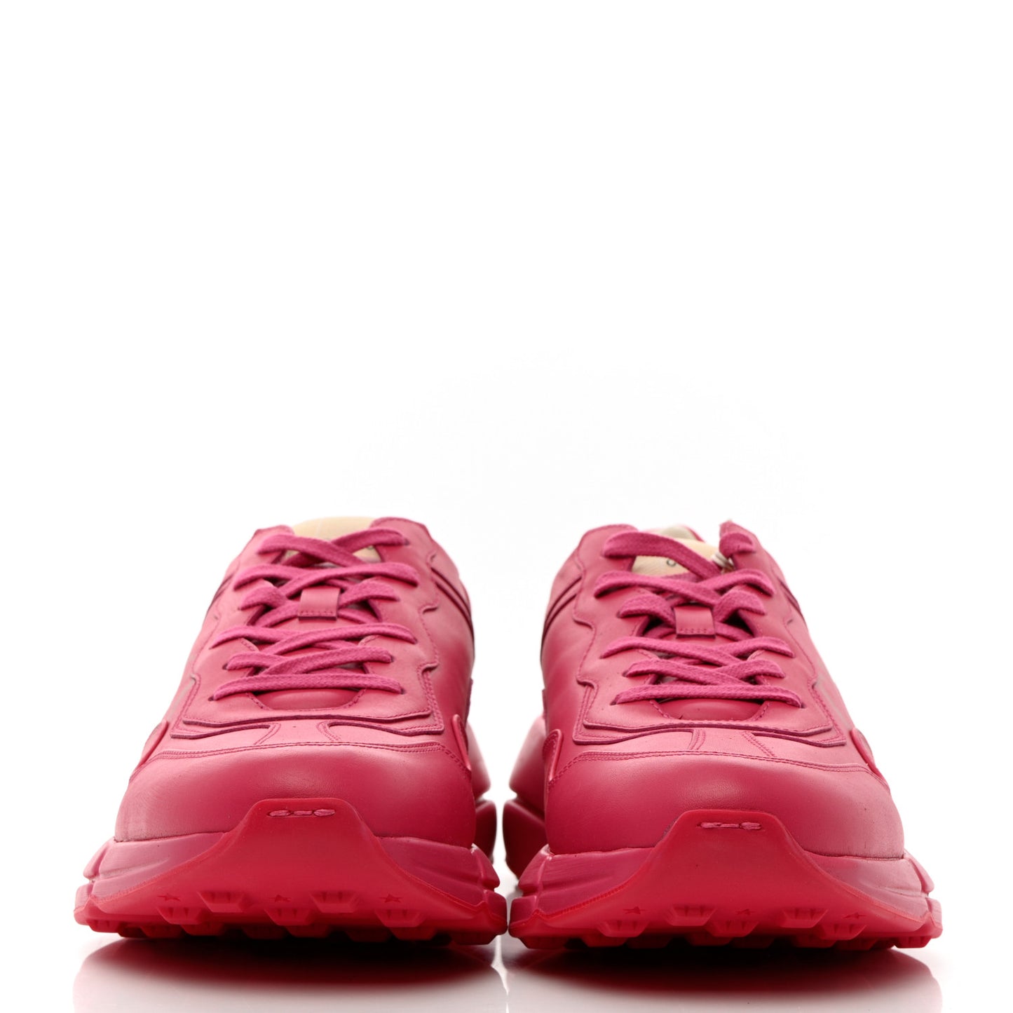 Calfskin Logo Mens Rhyton Sneakers 12.5 Box Pink