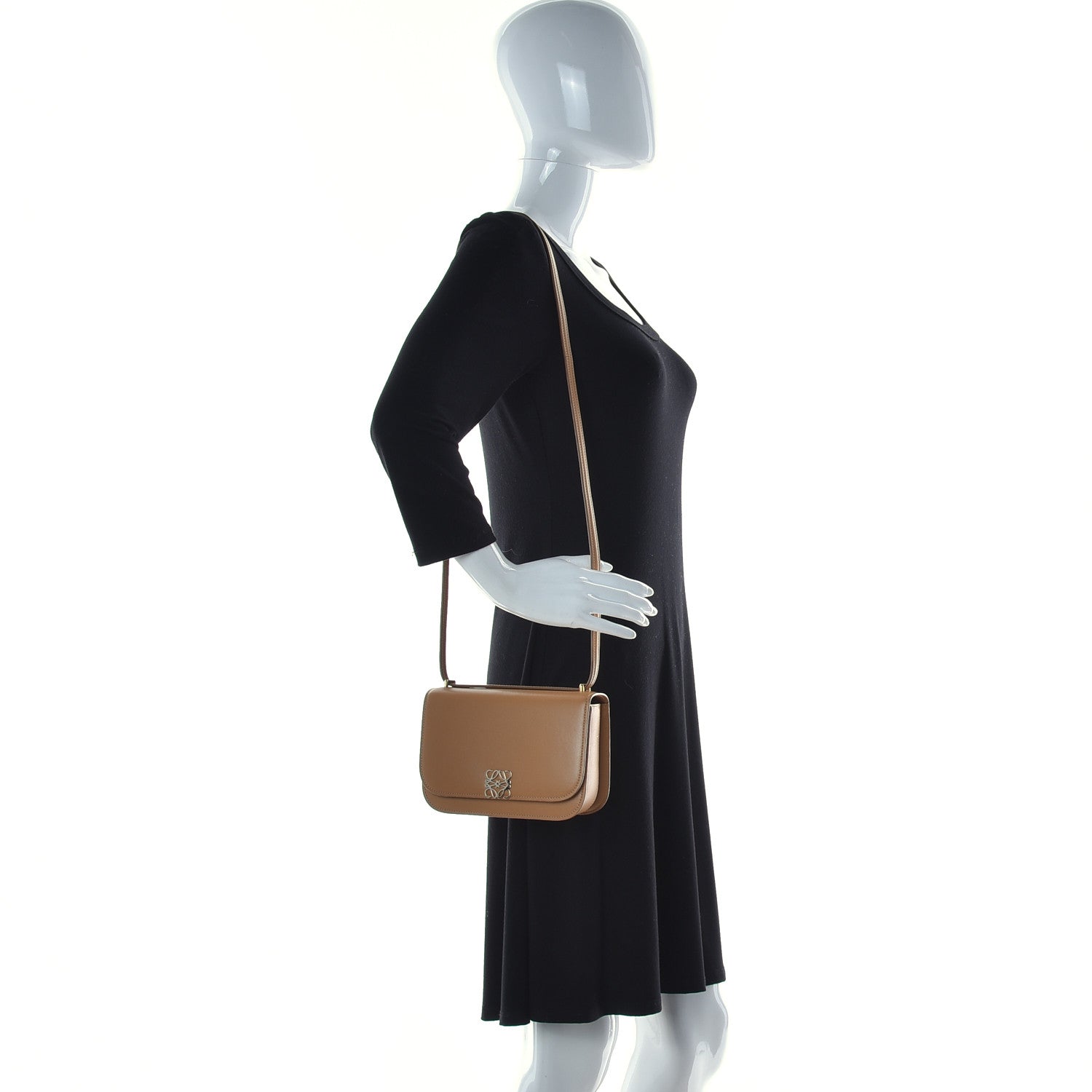 Loewe Silk Calfskin Goya Bag Tan 2 of 11