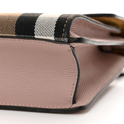 Burberry Derby Calfskin House Check Small Macken Crossbody Bag Pale Orchid 11 of 12