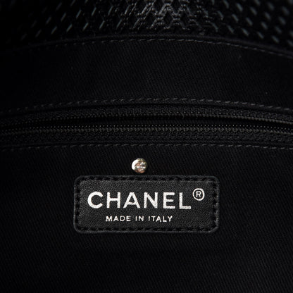 Chanel Perforated Calfskin Large Up In The Air Flap Black 8 of 10
