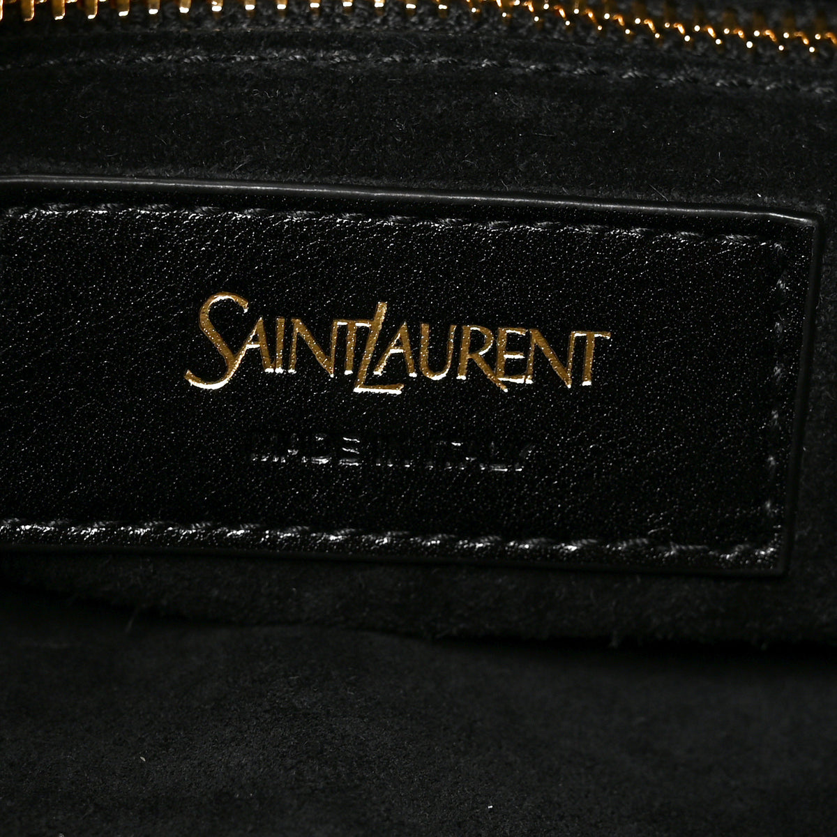 Saint Laurent Calfskin Mombasa Shoulder Bag Black 6 of 10