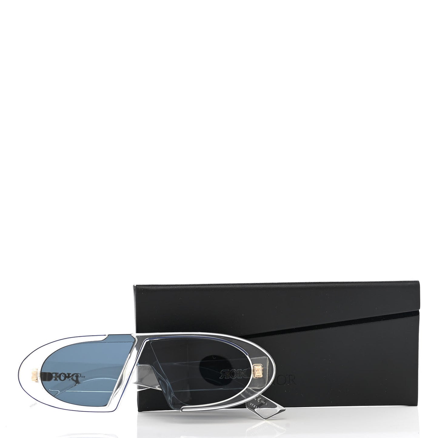 Acetate Oblique Oval Sunglasses