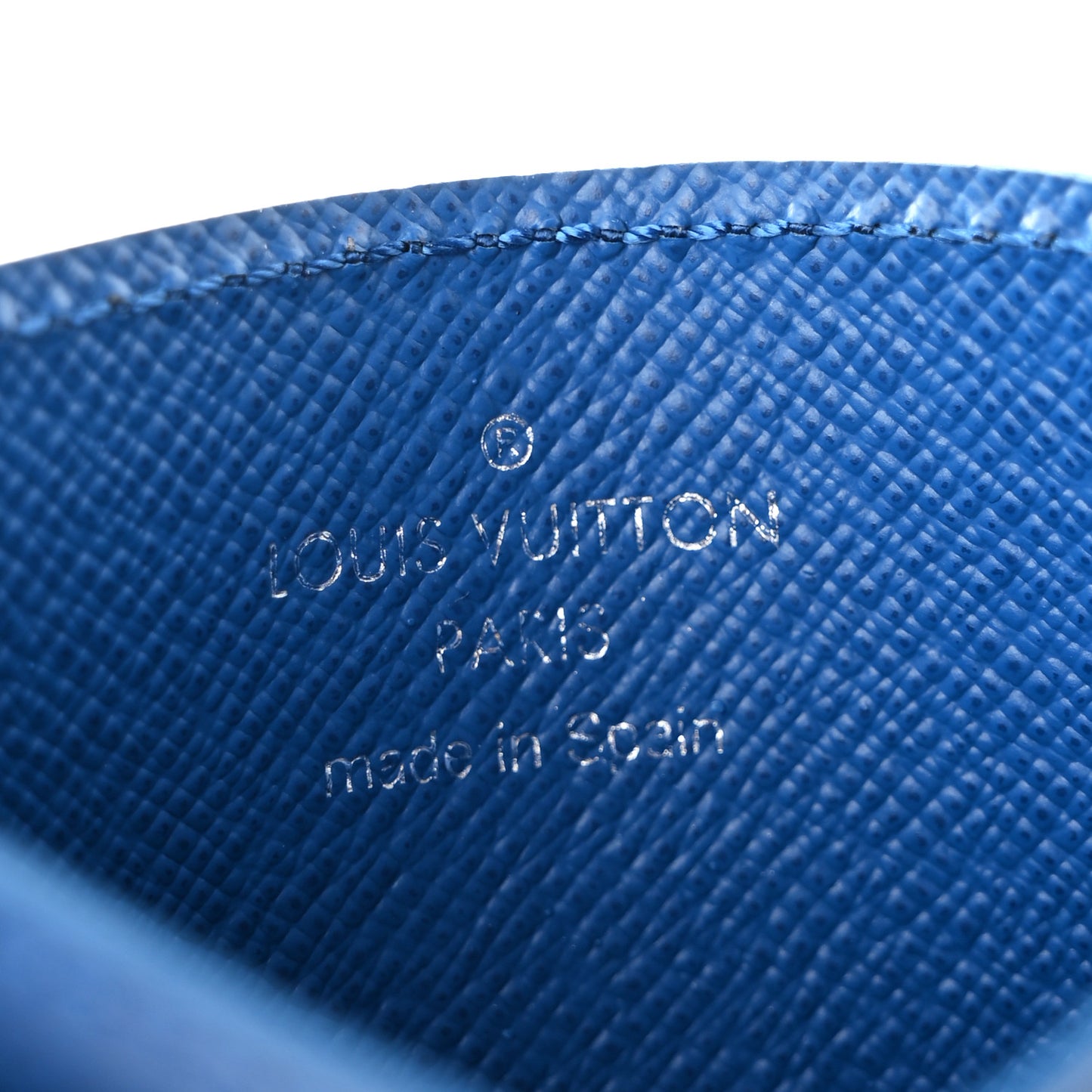 Damier Graphite Card Holder Blue
