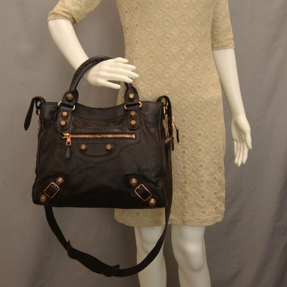Balenciaga Agneau Giant 21 Rose Gold Hardware Velo Black 2 of 11
