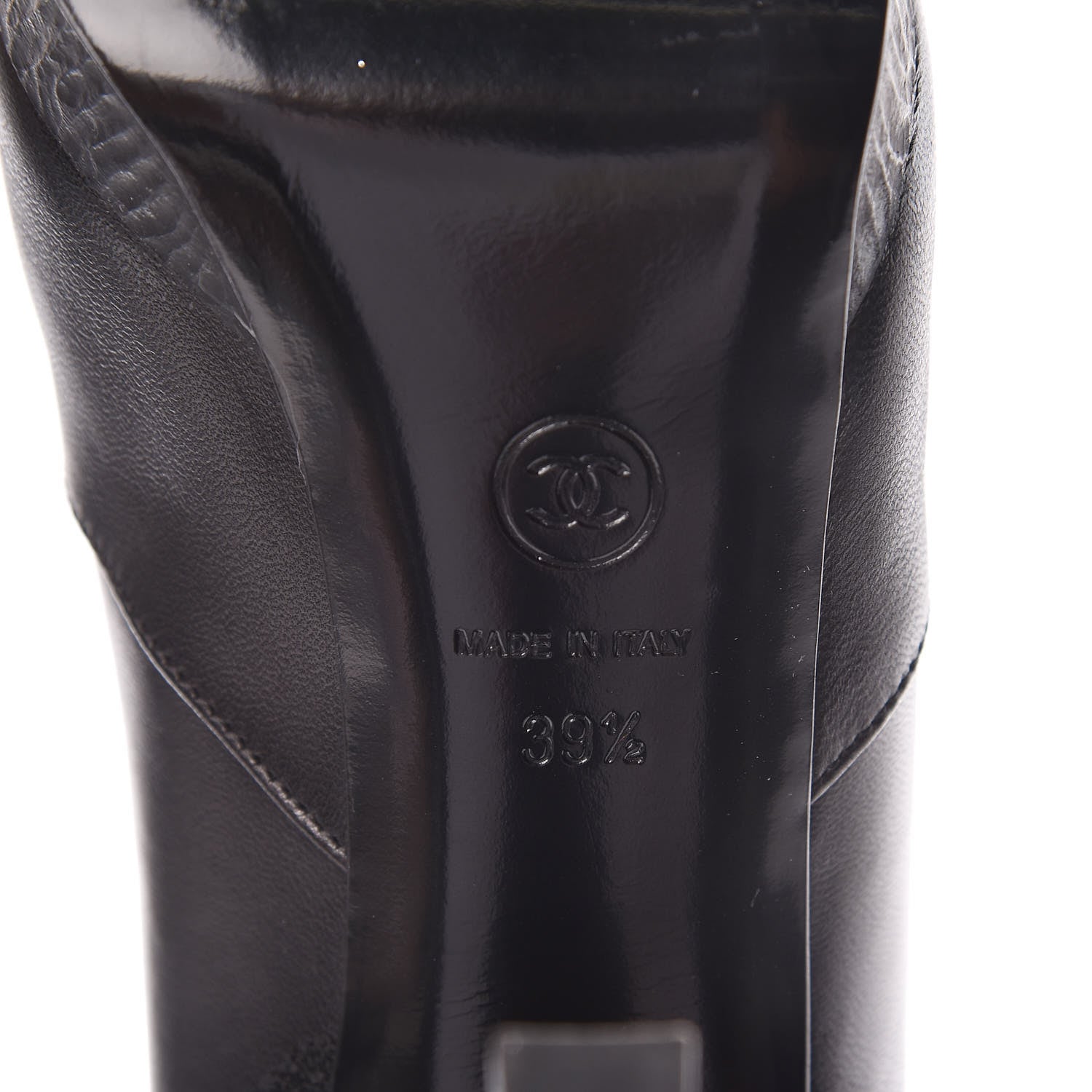 Chanel Lambskin Short Ankle Boots 39.5 Black 8 of 9
