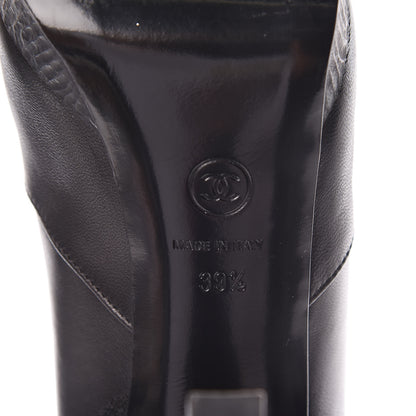 Chanel Lambskin Short Ankle Boots 39.5 Black 8 of 9