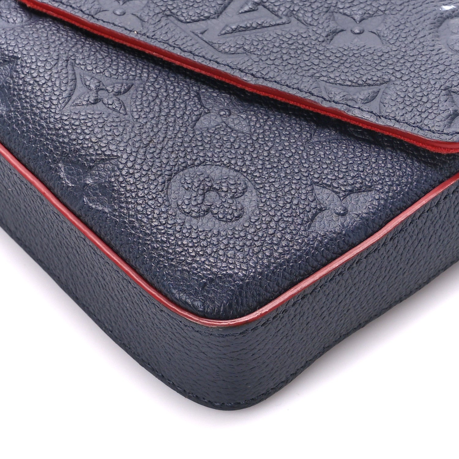 Louis Vuitton Empreinte Pochette Felicie Chain Wallet Marine Rouge 16 of 17