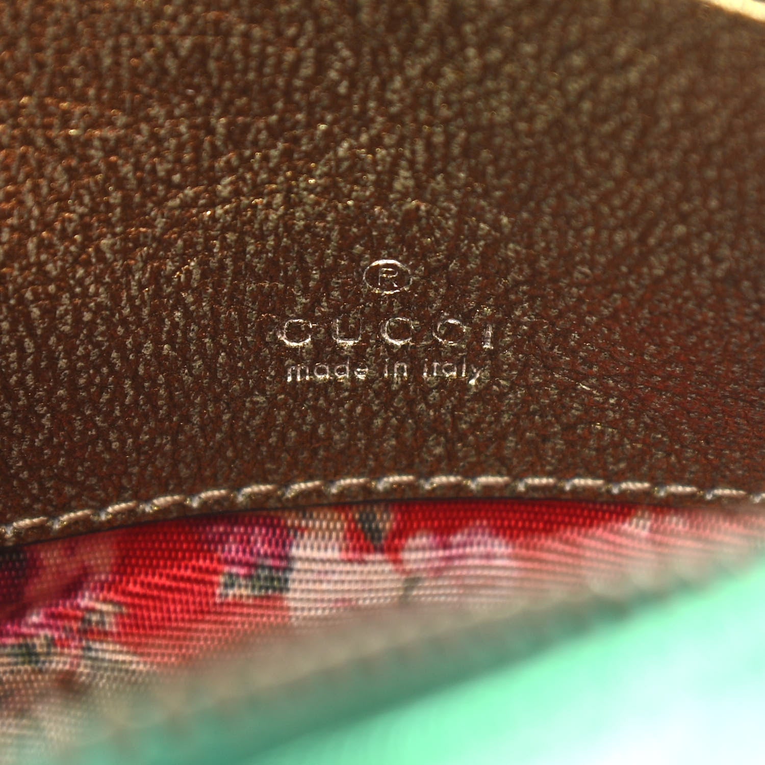 Gucci Laminated Nappa Trapuntata Mini Zumi Dome Shoulder Bag Rosso Jasmine Green Rame 10 of 19