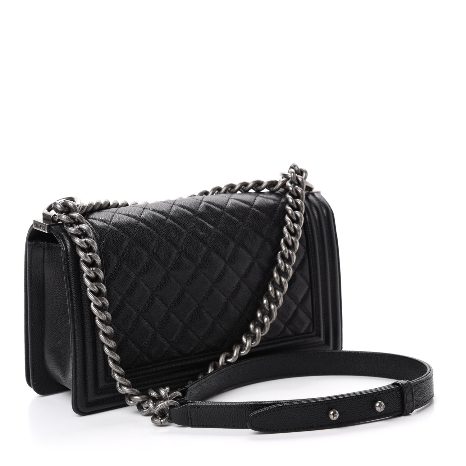 Chanel Caviar Quilted Medium Boy Flap Black 3 of 11