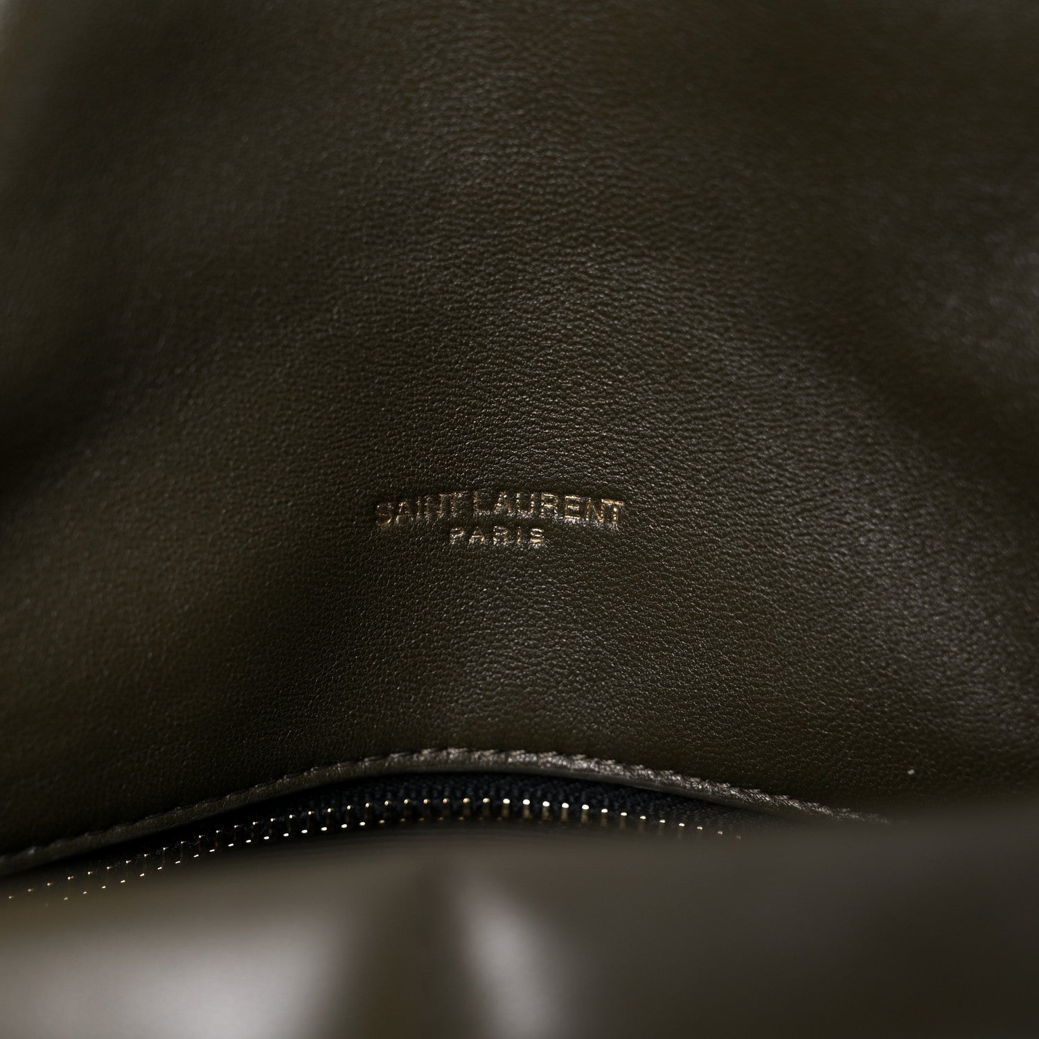 Saint Laurent Lambskin Quilted Small Loulou Puffer Monogram Chain Satchel Seaweed 6 of 14