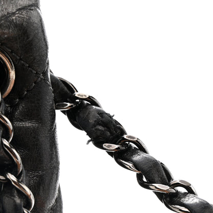 Chanel Metallic Calfskin Quilted Medium Chain Me Flap Grey 11 of 13