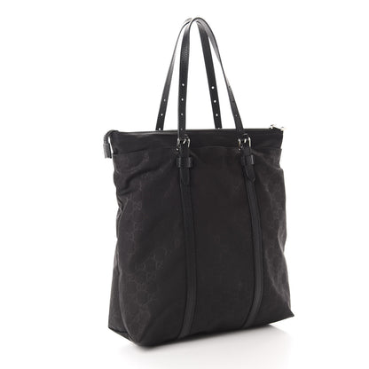 Gucci Nylon Monogram Medium Vertical Tote Black 3 of 12