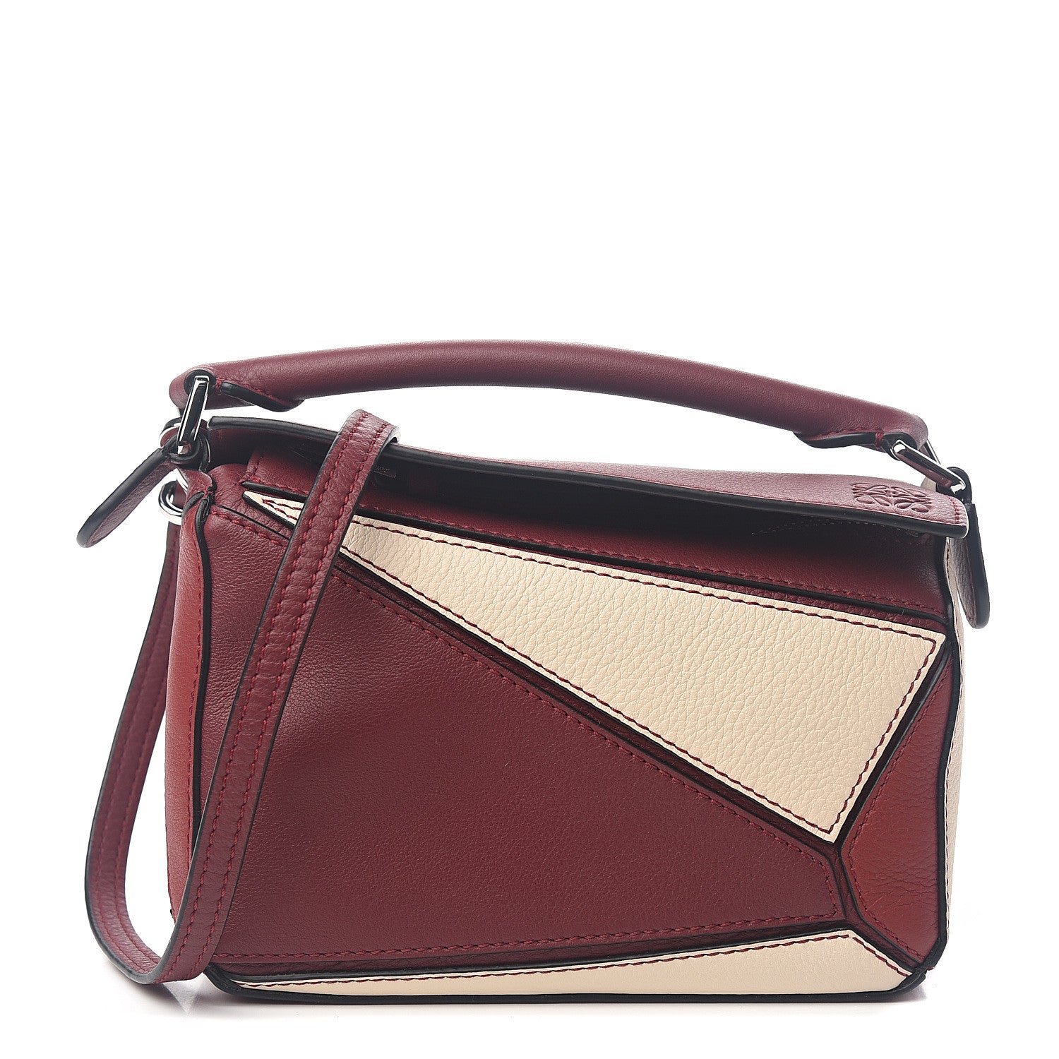 Loewe Calfskin Mini Puzzle Bag Wine Garnet 1 of 8